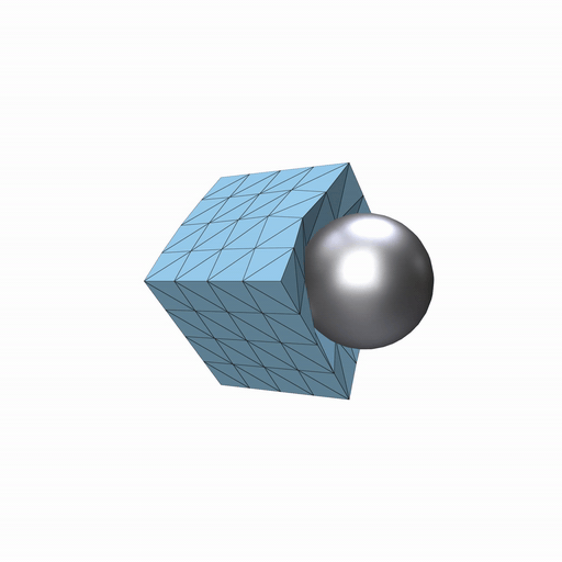 Neural Physics: Sphere-Cube Contacts